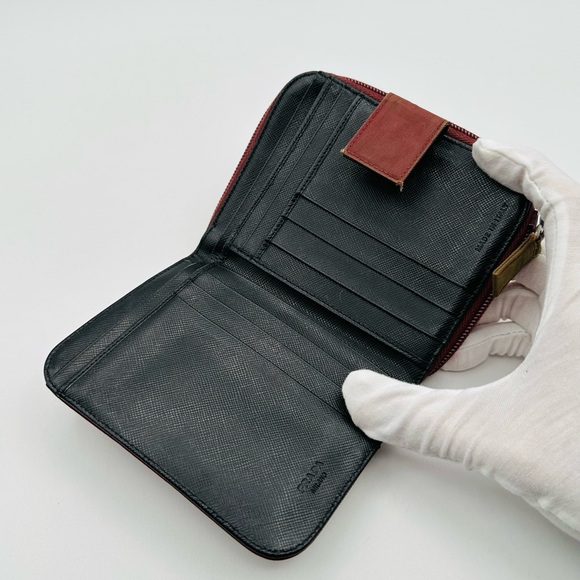 Prada Men's Burgundy Wallet - Picture 5 of 10